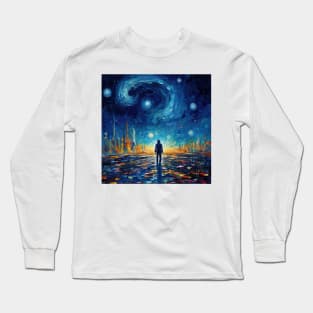 Starry Night Fantasy Long Sleeve T-Shirt